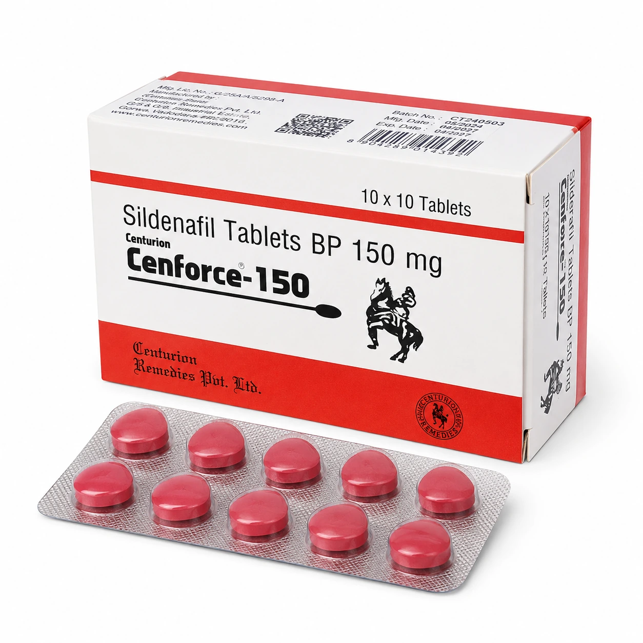 Cenforce 150 mg produktová fotografie